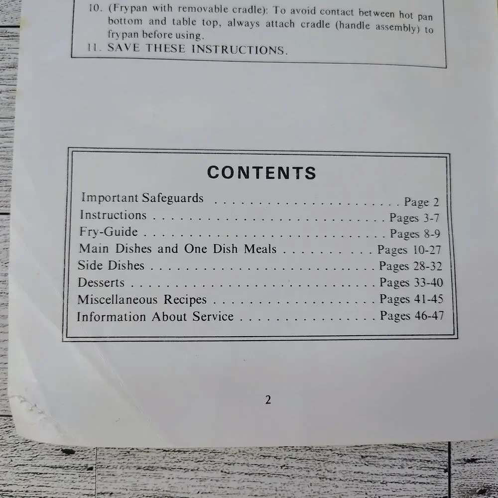 Sunbeam Frypan Recipes and Instructions Cookbook Booklet 1972 VERY‎ GOOD